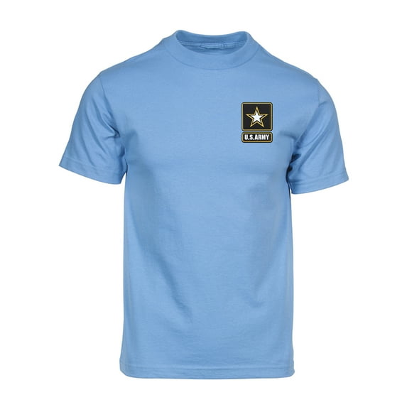 Gravity Trading Mens U.S. Army Short Sleeve Pocket Logo T-Shirt - Lt Blue - S