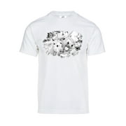 Gravity Trading Mens Unicorn Selfie Solar Color Changing Shirt Sun Tee, White 2XL