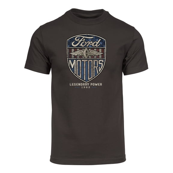 Gravity Trading Mens Vintage Motors Short-Sleeve T-Shirt - Brown - 3XL