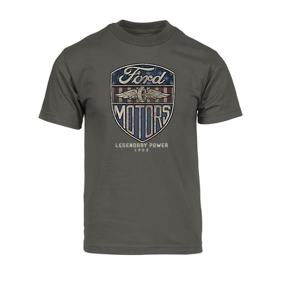 Gravity Trading Mens Vintage Motors Short-Sleeve T-Shirt - Dark Grey - Small