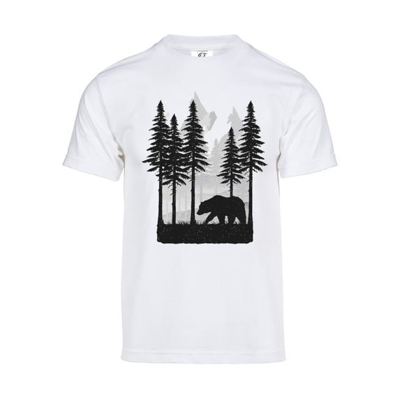 Gravity Trading Mens Winter Bear Solar Color Changing Shirt Sun Tee, White 3XL