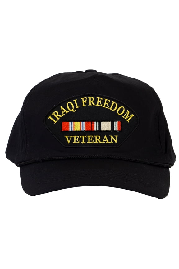 Military Hats For Men - Iraqi Freedom Veteran Hat Black Cap Military Gifts For Men