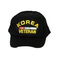 thumbnail image 1 of Gravity Trading Military Hats For Men - Korea Veteran Hat Black Cap Military Gifts For Men, 1 of 4