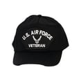 thumbnail image 1 of Gravity Trading Military Hats For Men - US Air Force Veteran Hat Black Cap Military Gifts For Men, 1 of 4