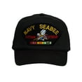 thumbnail image 1 of Gravity Trading Military Hats For Men - Vietnam Veteran Navy Seabee Hat Black Cap Military Gifts For Men, 1 of 3