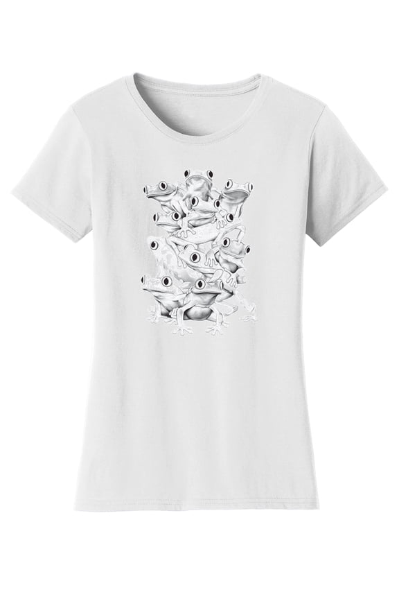 Womens Frogs Solar Magic Changing Short-Sleeve T-Shirt - White - Small