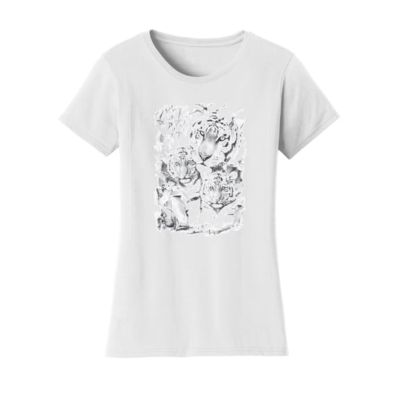 Gravity Trading Womens Tigers Solar Magic Changing Short-Sleeve T-Shirt - White - Small