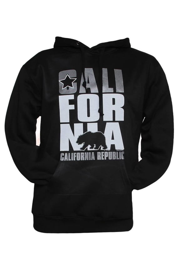 Gravity Trends Mens California Republic Hooded Sweatshirt - X-Large