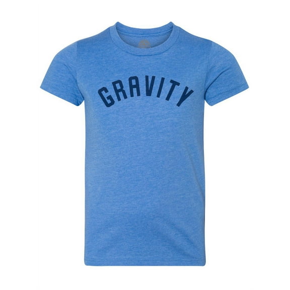 Gravity Water-Based Kids Jersey T-Shirt - Col. Blue/Navy Ink - X-Large