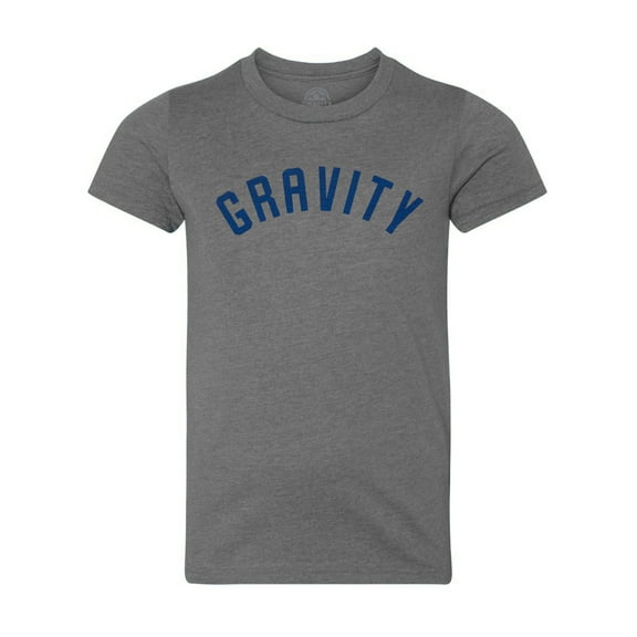 Gravity Water-Based Kids Jersey T-Shirt - Deep Heather/Navy Ink - X-Large