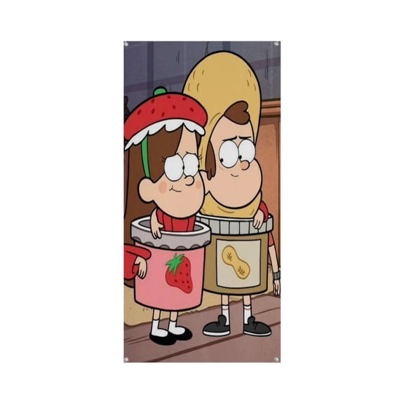 Gravity falls 35.4*72.8IN/90*185CM Door frame decoration banner