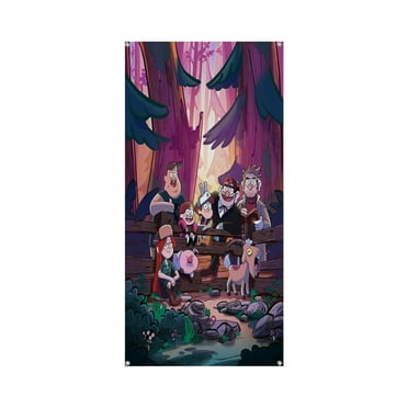 Gravity falls 35.4*72.8IN/90*185CM Door frame decoration banner