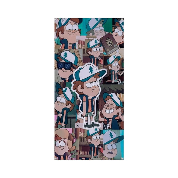 Gravity falls 35.4*72.8IN/90*185CM Door frame decoration banner