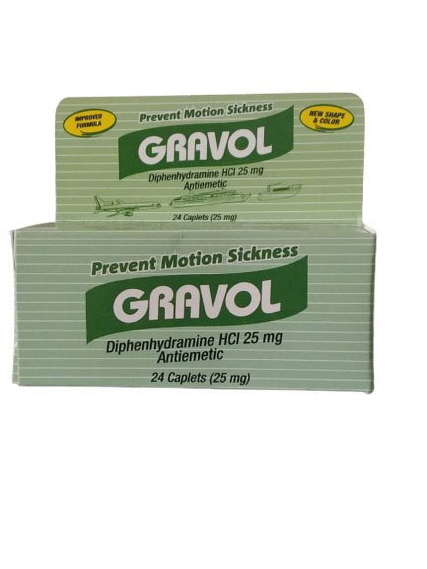 Gravol Motion Sickness Caplets, 24 Count