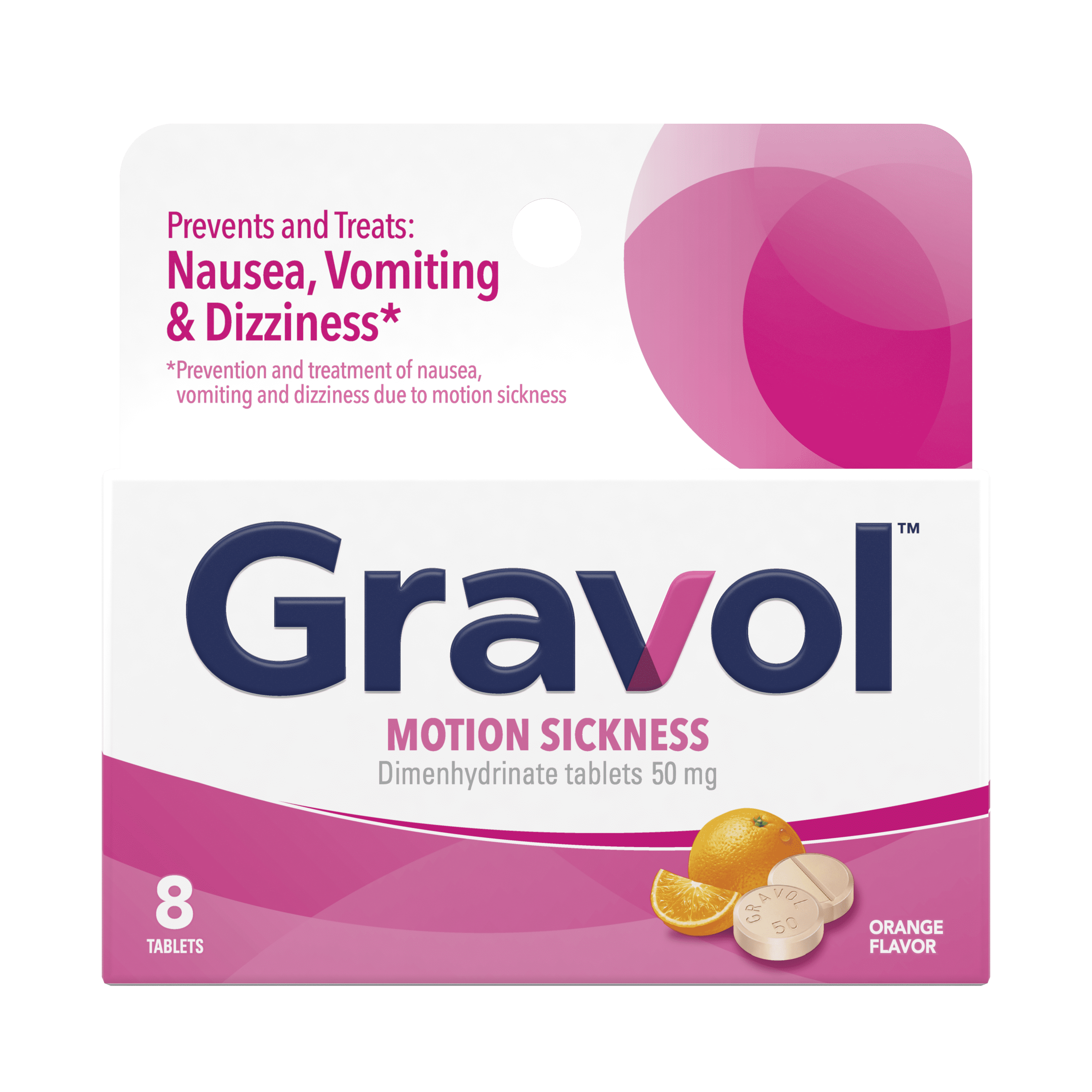 Gravol Tablet 50mg Chew for Motion Sickness Relief and Nausea ...