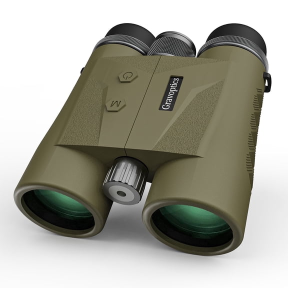 Gravoptics 10x42 Rangefinder Binoculars for Hunting 1968 Yard Long Range Laser Rangefinding Fast 0.15s ±0.5m Accuracy