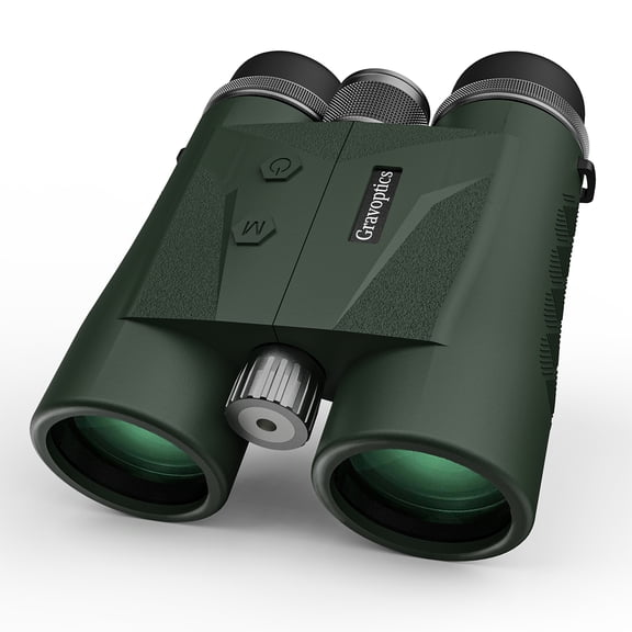 Gravoptics Rangefinder Binoculars for Hunting, 1968 Yard Long Range Laser Rangefinding 10x42mm HD, Fast 0.15s IP65 Waterproof 0.5m Accuracy Range Finder Built in for Hunter, Golf, Outdoor Adventures