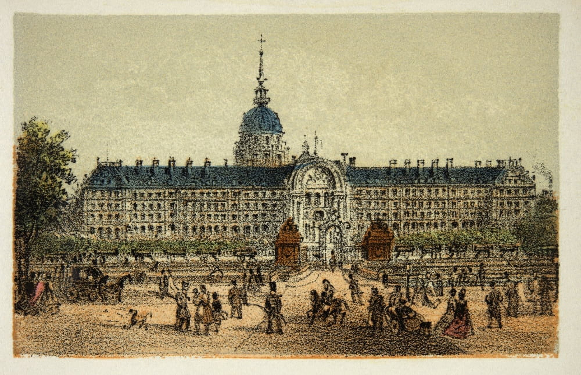 Gravure Paris En 1874 Hotel Des Invalides Coll Canvas Art - (24 x 18)