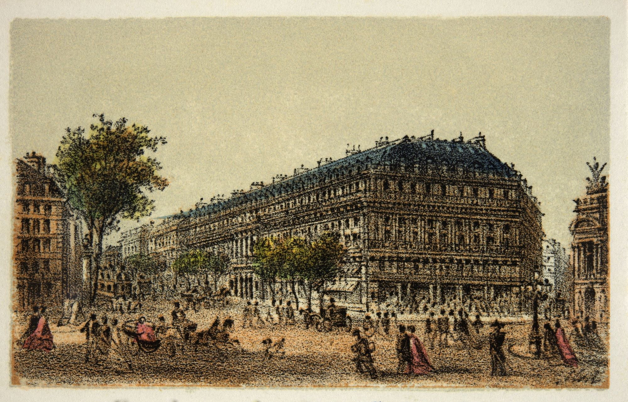 Gravure Paris En 1874 Le Boulevard Des Capucines Coll Canvas Art - (36 x 24)