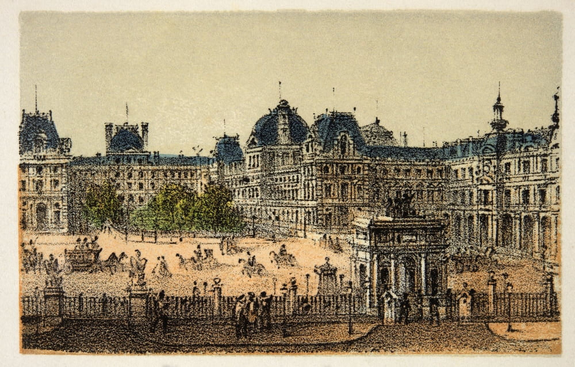 Gravure Paris En 1874 Le Nouveau Louvre Coll Canvas Art - (36 x 24)