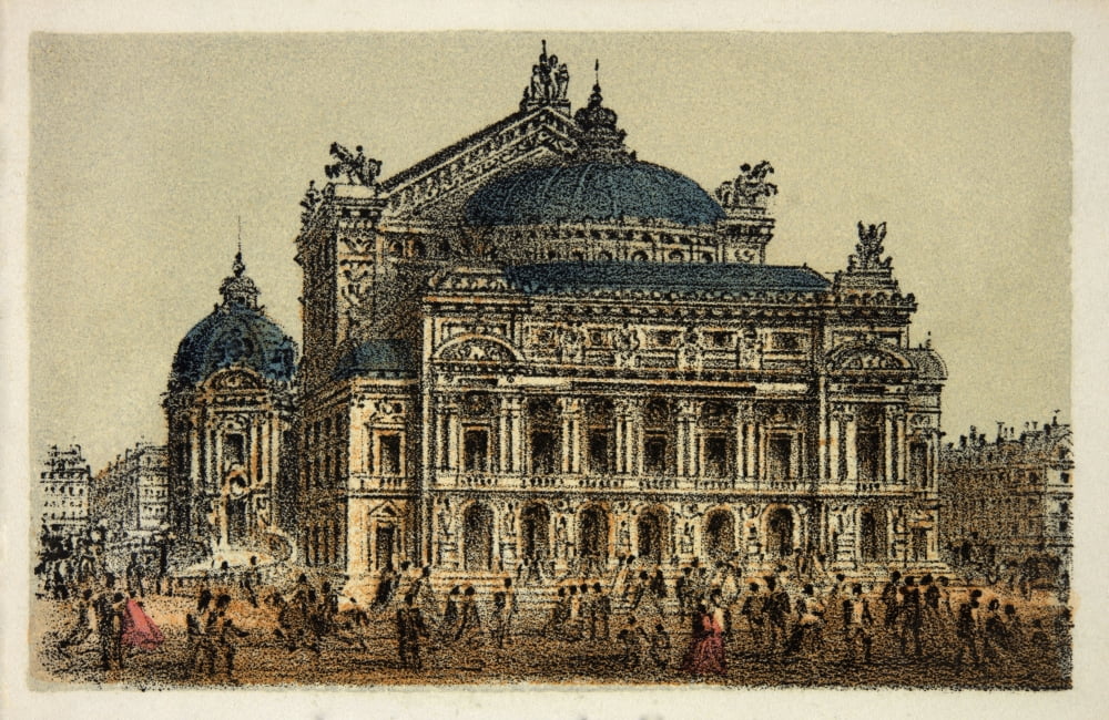 Gravure Paris En 1874 Le Nouvel Op??¬©ra ( Op??¬©ra Garnier ) Coll Canvas Art - (24 x 18)