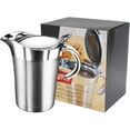 thumbnail image 1 of Gravy Boat 26oz Extra Large Double Insulated 304 Stainless Steel, Gravy Warmer, Double Wall Creamer Pitcher and Caramel Sauce for Coffee, Stainless Steel Pitcher, 1 of 6