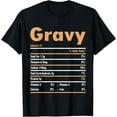 thumbnail image 1 of Gravy Nutrition Fact-Funny Gravy Lovers Family Food Matching T-Shirt, 1 of 4