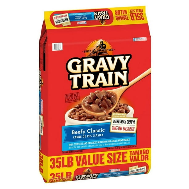 Gravy Train 7910050235 Beefy Classic Adult Beef Formula Dry Dog Food 35