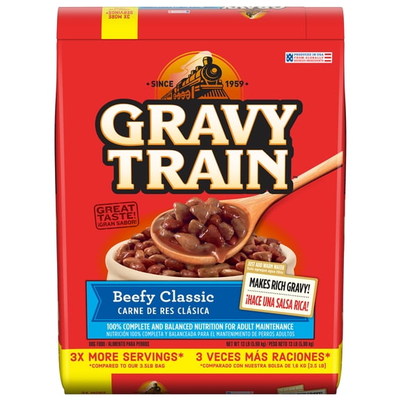 Gravy Train Beefy Classic Dry Dog Food, 13 lb. Bag