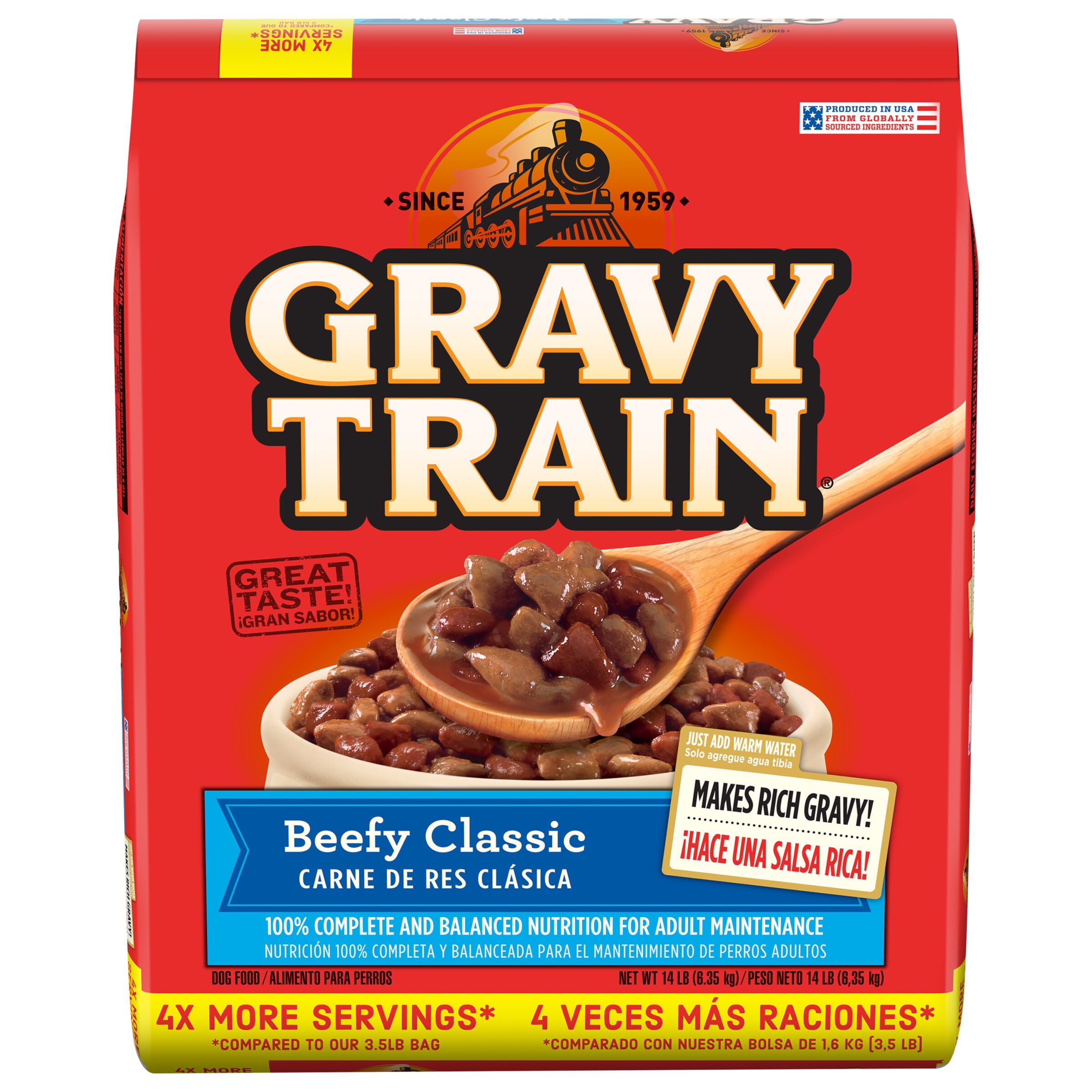 Gravy Train Beefy Classic Dry Dog Food, 14 Lb. Bag