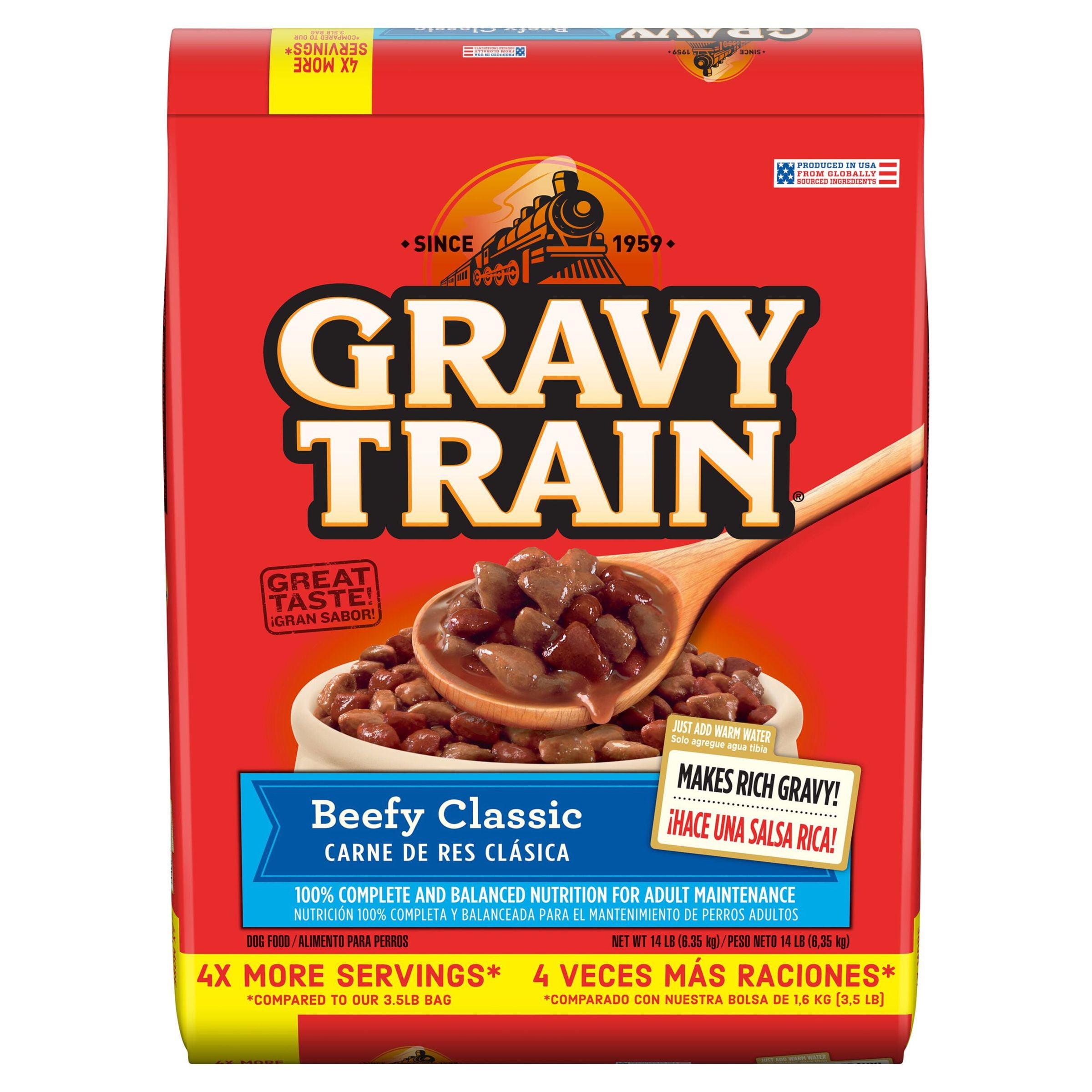 Gravy Train Beefy Classic Dry Dog Food 14 Lb. Bag