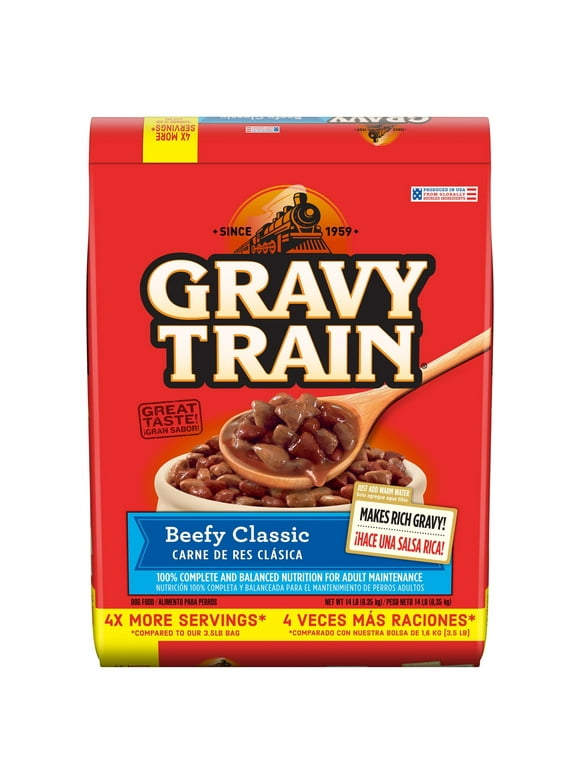 Gravy Train Beefy Classic Dry Dog Food, 14 Lb. Bag