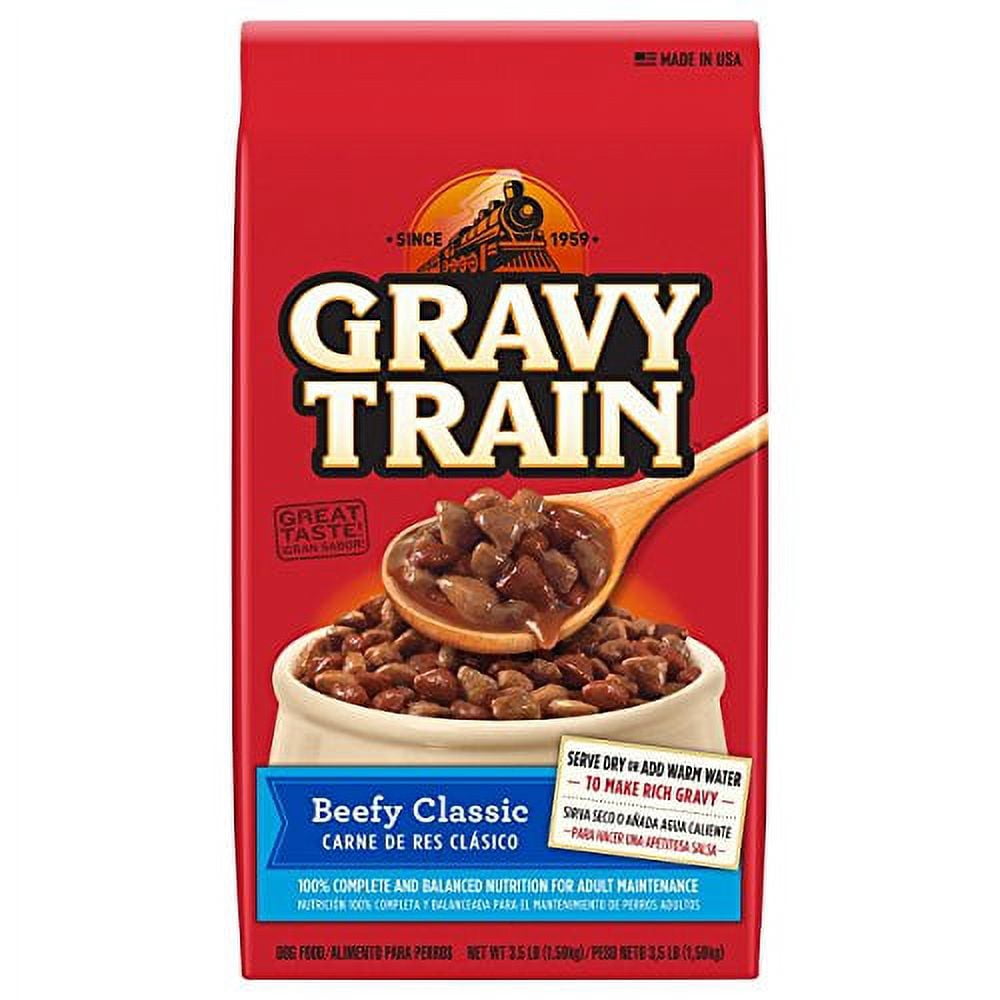 Gravy Train Beefy Classic Dry Dog Food, 3.5 Lb (Pack Of 6)