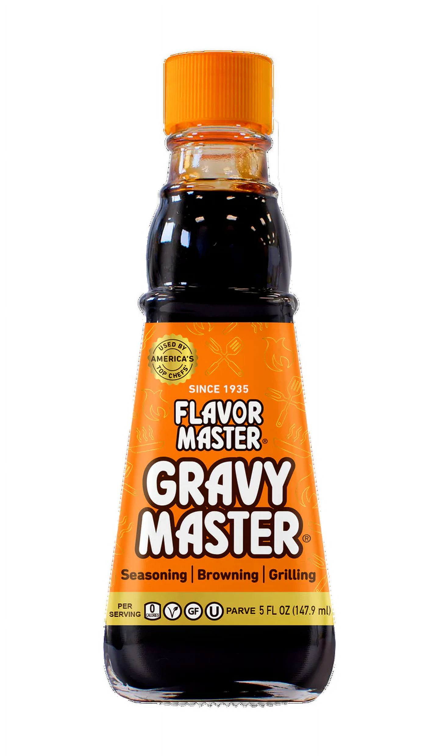 GravyMaster Concentrated Formula: Grilling,Seasoning and Browning Sauce -1 Bottle 5 fl oz-Vegetarian, Gluten-Free, Kosher, Pareve - for Chicken, Beef , Barbecue, Gravy Steaks and more