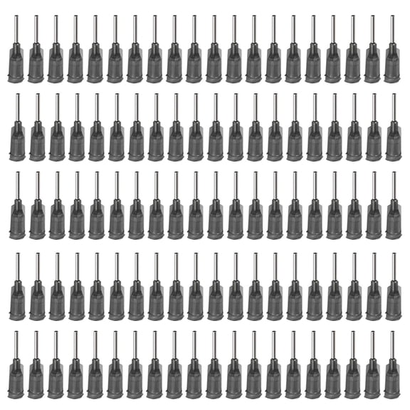 Gray 1/2-inch 16 blunt tip locking distribution needle syringe needle tips, 100 pack