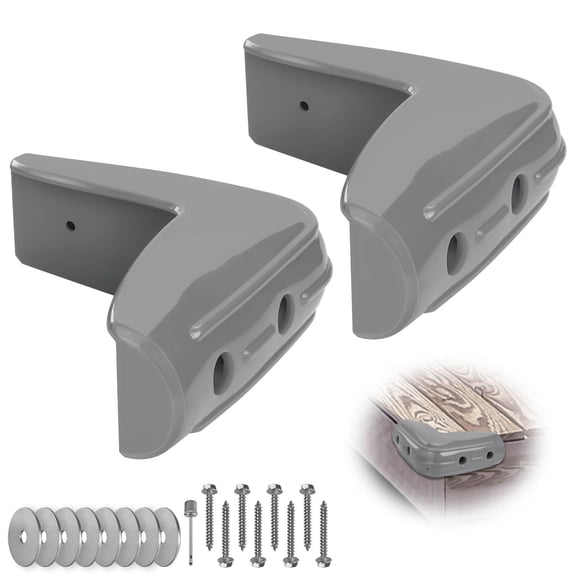 Gray 10-inch 2-pack Corner Dock Bumper Fender Marine Protection