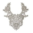 thumbnail image 1 of Gray 11.25"x12" Venice Lace Embroidered Bridal Bodice Patch by Piece, 1 of 2
