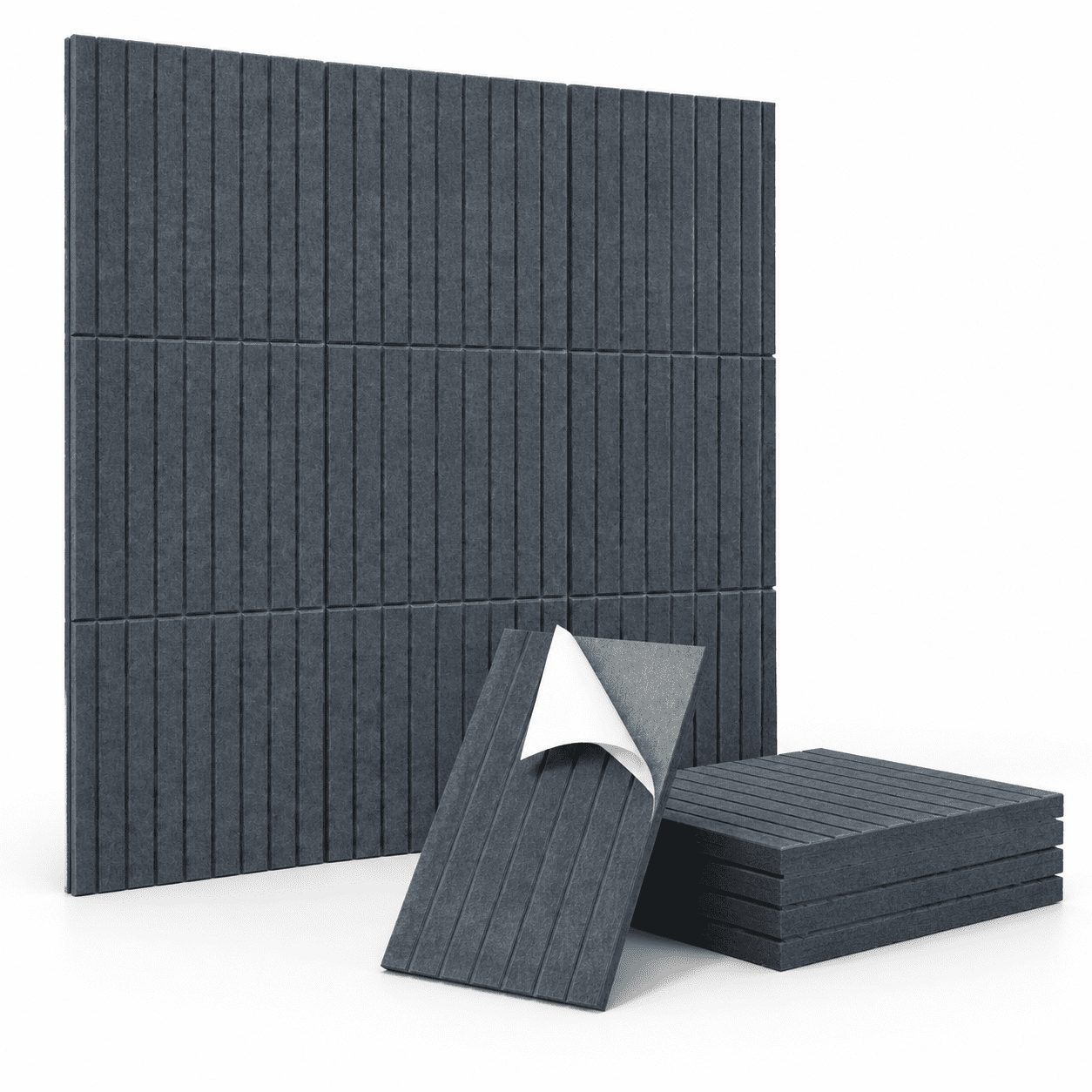 Gray 12 Pack Acoustic Dampers, 11.8x15.7x0.35 Inch Sound Proof Panels ...