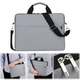 thumbnail image 1 of Gray 14-Inch Laptop Backpack, Laptop Bag Inner Bag with Shoulder Straps 13 Inches 14 Inches 15.6 Inches Thin Laptop Shoulder Bag Business Briefcase, 1 of 9