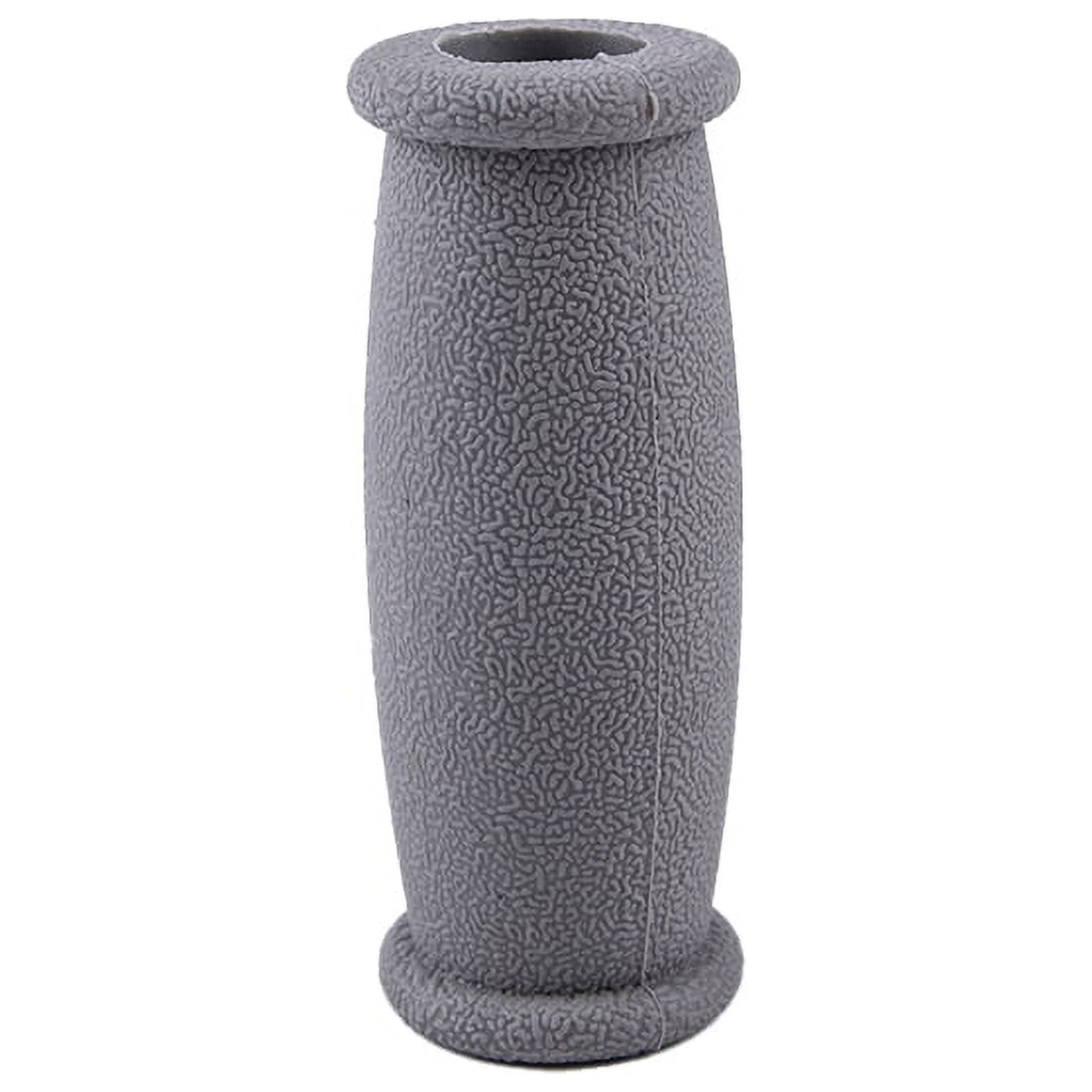 (Gray) 1Pc Soft Rubber Crutch Hand Grip Cover Walker Pad Cushion Anti