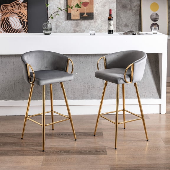 Gray, 20.08 in Wide, Foam - Chrome Base for Support - In Beach Bars - Relaxing Seating