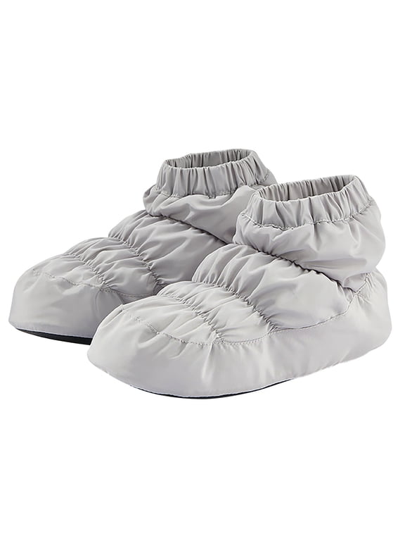 Gray 2026 Little Kids Winter Low Cut Dance Boots Warm Shoes Soft Sole Ballet Practice Boots For Children
