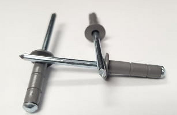 Mill Pop Rivets 3/16" Tri-Fold Small Aluminum Head Steel Mandrel .040 - Foto 9
