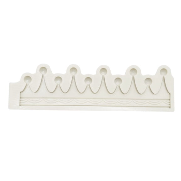 Gray 3D Crown Silicone Mold, Fondant Cake Chocolate Cookie Decorating Tool
