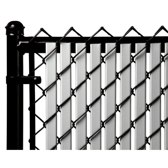 Gray 4ft Tube Slat for Chain Link Fence