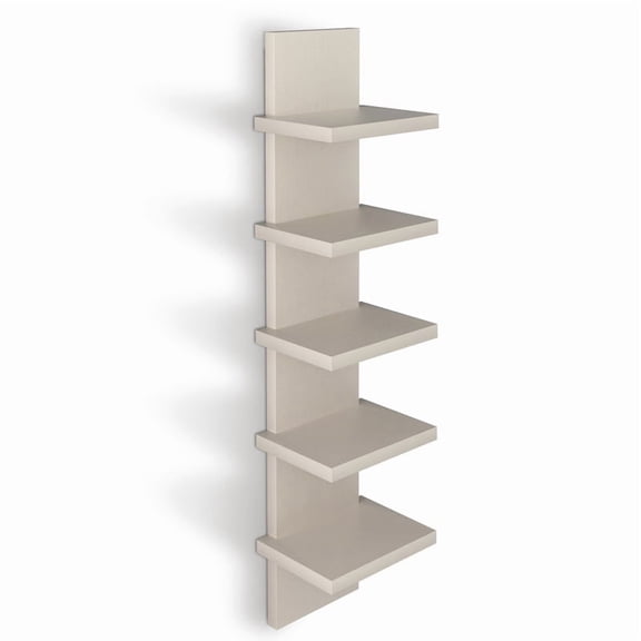 5 Tier Wall Shelf Unit,Bedroom Shelves, Multifunctional Display Floating Shelf, Bedroom and Home Decor Organizer