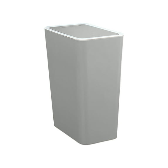 Gray 85L Step Lid Trash Can With Inner Seal Kitchen Bathroom Waste Bin Press Top Garbage Bin Odor Control Slim Design For Small Spaces Home Office