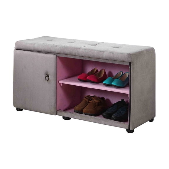 Gray, 97% Polyurethane Foam - Multiple Shelves Storage - Hall - Maximize Space