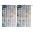 thumbnail image 1 of Gray Abstract Oil Painting Curtains-blackout Curtains Bedroom Decor Living Room Darkening Grommet Window Drapes 2 Panels Set 41"x63", 1 of 2