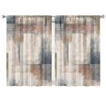 thumbnail image 1 of Gray Abstract Oil Painting Curtains-blackout Curtains Bedroom Decor Living Room Darkening Grommet Window Drapes 2 Panels Set 41"x63", 1 of 2